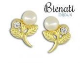 Cód. BS2177 - Brinco de Florzinha com Pérola sortida