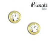 Cód. BP041 - Brinco Solitário Pequeno Dourado
