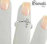 Cód. AF001 P - Anel de falange com cruz de strass