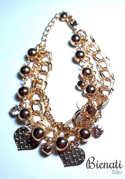 PU049 - Pulseira Pingente Coração