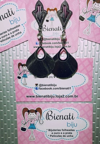 Cód. BG033 - Maxi brinco com detalhe em strass