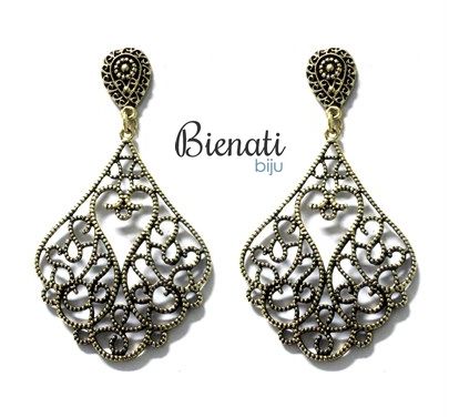 Cód. BG003518 - Maxi Brinco Turco Pers - Dourado