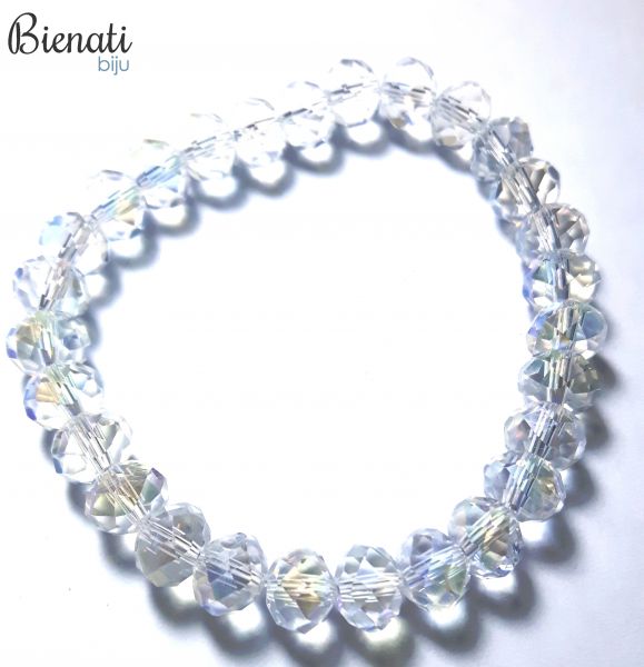 Cód. PU073 - Pulseira Bolinhas - Transparente