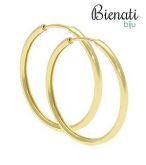 Cód. BM033 - Brinco de argola tubular fino folheado a ouro