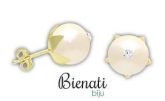 Cód. BP054 - Brinco folheado a ouro com pérola de 10 mm
