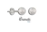Cód. BS0640P - Brinco de bolinha folheado a prata (6 mm)