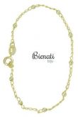 Cód. PU014 - Pulseira folheada a ouro com bolinhas pequenas