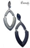 BG086 P Brinco Prata Oval - 2 Partes