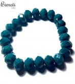 Cód. PU072 - Pulseira Bolinhas - Verde Petróleo
