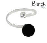 AN008 P - Anel ajustável com bolinha e strass