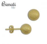 Cód. BS2332 - Brinco de bolinha craquelada 8mm