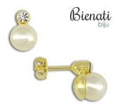 Cód. BP013 - Brinco de pérola com strass