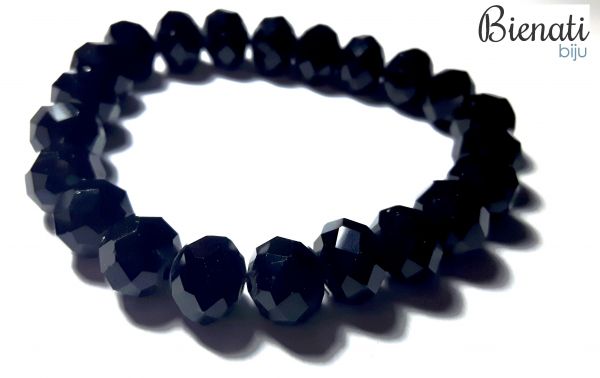 Cód. PU074 - Pulseira Bolinhas - Preta