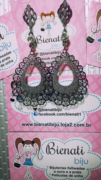 Cód. BG031 - Maxi brinco com strass