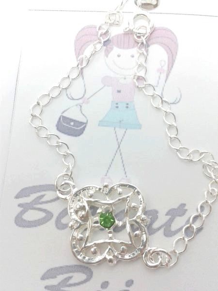 Cód. PU001 P - Pulseira c/ adorno em filigrana em strass