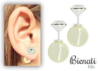Cód. BM020 P - Brinco Dior Inspired c/ strass