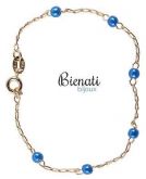 Cód. PI001 - Pulseria de bolinha folheada a ouro