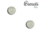 Cód. BP008 P - Brinco de bolinha craquelada prata 5mm