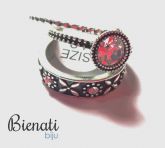 AN026P - Kit 3 anéis Pandora (1 solitário, 1 aliança com flor, 1 3 strass) Prata