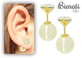 Cód. BM020 -Brinco Dior Inspired c/ strass - Folheado a Ouro