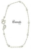 Cód. PU014 P - Pulseira folheada a prata com bolinhas pequenas