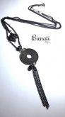 C077	- Colar 2x1 Preto
