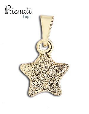 Cód. PG001 - Pingente folheado a ouro em forma de estrela