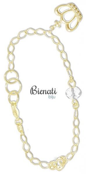 Cód. PU024 - Pulseira mãe folheada a ouro