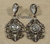 Cód. BM046 P - Brinco prata com pedra transparente