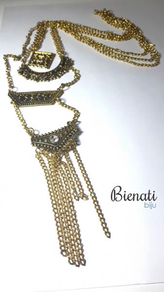 CO081 - Maxi Colar Dourado 4x1