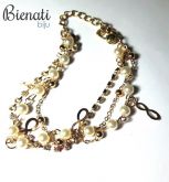 PU060 - Pulseira 3x1 com Pingente Infinito