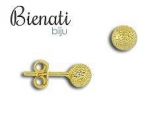 Cód. BP008 - Brinco de bolinha craquelada dourado 5mm