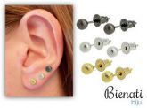 Cód. BS2464 - Conjunto c/ 3 pares de brincos com banhos em cores diferentes