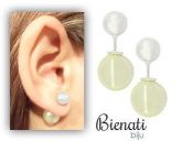 Cód. BM021 P - Brinco Dior Inspired bolinha craquelada