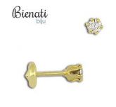Cód. BO0384 - Brinco baby folheado a ouro 3mm